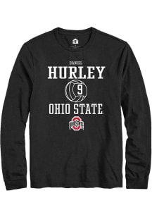 Daniel Hurley  Ohio State Buckeyes Black Rally NIL Sport Icon Long Sleeve T Shirt