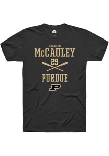 Braxton McCauley Black Purdue Boilermakers NIL Sport Icon Short Sleeve T Shirt