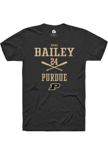 Emma Bailey Black Purdue Boilermakers NIL Sport Icon Short Sleeve T Shirt