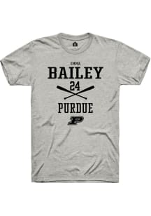 Emma Bailey Ash Purdue Boilermakers NIL Sport Icon Short Sleeve T Shirt