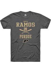 Jordyn Ramos Dark Grey Purdue Boilermakers NIL Sport Icon Short Sleeve T Shirt