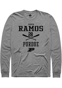 Jordyn Ramos Rally Mens Graphite Purdue Boilermakers NIL Sport Icon Tee
