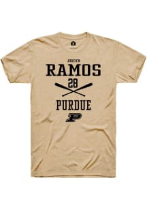 Jordyn Ramos Gold Purdue Boilermakers NIL Sport Icon Short Sleeve T Shirt