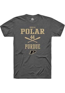 Moriah Polar Dark Grey Purdue Boilermakers NIL Sport Icon Short Sleeve T Shirt