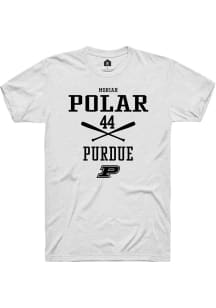 Moriah Polar White Purdue Boilermakers NIL Sport Icon Short Sleeve T Shirt