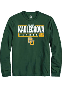 Miska Kadleckova  Baylor Bears Green Rally NIL Stacked Box Long Sleeve T Shirt