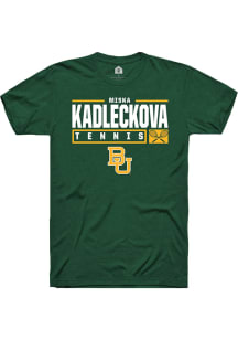 Miska Kadleckova  Baylor Bears Green Rally NIL Stacked Box Short Sleeve T Shirt