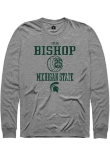 Julia Bishop  Michigan State Spartans Graphite Rally NIL Sport Icon Long Sleeve T Shirt