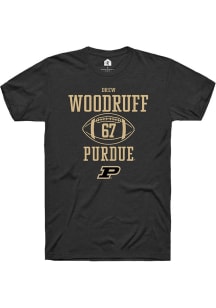 Drew Woodruff Black Purdue Boilermakers NIL Sport Icon Short Sleeve T Shirt