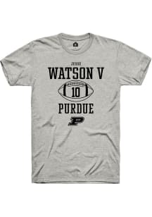 Jesse Watson V Ash Purdue Boilermakers NIL Sport Icon Short Sleeve T Shirt