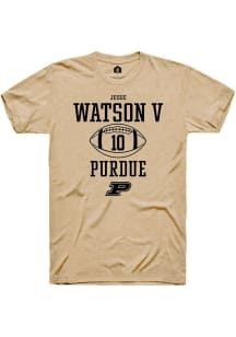 Jesse Watson V Gold Purdue Boilermakers NIL Sport Icon Short Sleeve T Shirt