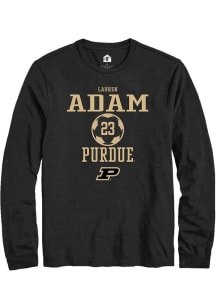 Lauren Adam Rally Mens Black Purdue Boilermakers NIL Sport Icon Tee