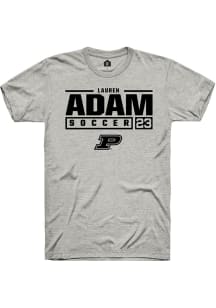 Lauren Adam Ash Purdue Boilermakers NIL Stacked Box Short Sleeve T Shirt