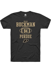 Nolan Buckman Black Purdue Boilermakers NIL Sport Icon Short Sleeve T Shirt