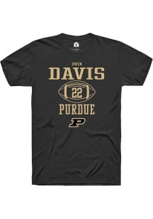 Owen Davis Black Purdue Boilermakers NIL Sport Icon Short Sleeve T Shirt