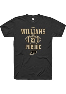 Zeke Williams Black Purdue Boilermakers NIL Sport Icon Short Sleeve T Shirt