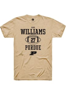 Zeke Williams Gold Purdue Boilermakers NIL Sport Icon Short Sleeve T Shirt