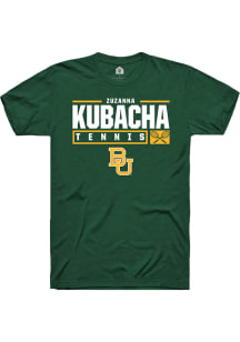 Zuzanna Kubacha  Baylor Bears Green Rally NIL Stacked Box Short Sleeve T Shirt