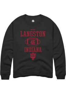Mark Langston Rally Mens Black Indiana Hoosiers NIL Sport Icon Crew Sweatshirt