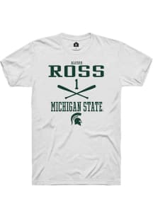 Alexis Ross  Michigan State Spartans White Rally NIL Sport Icon Short Sleeve T Shirt
