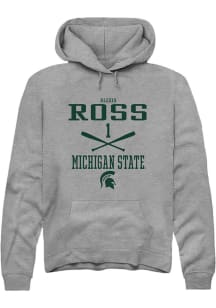 Alexis Ross  Rally Michigan State Spartans Mens Graphite NIL Sport Icon Long Sleeve Hoodie