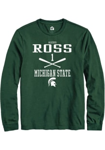 Alexis Ross  Michigan State Spartans Green Rally NIL Sport Icon Long Sleeve T Shirt