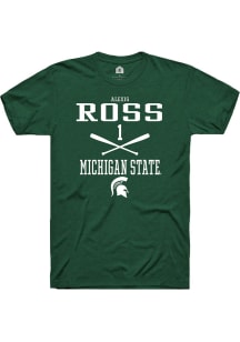 Alexis Ross  Michigan State Spartans Green Rally NIL Sport Icon Short Sleeve T Shirt
