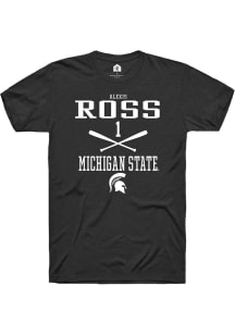 Alexis Ross  Michigan State Spartans Black Rally NIL Sport Icon Short Sleeve T Shirt