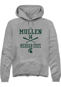 Ava Mullen  Rally Michigan State Spartans Mens Graphite NIL Sport Icon Long Sleeve Hoodie
