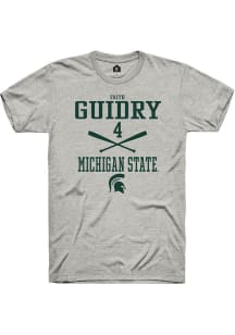 Faith Guidry  Michigan State Spartans Ash Rally NIL Sport Icon Short Sleeve T Shirt
