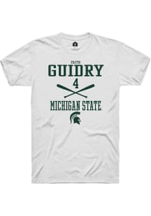 Faith Guidry  Michigan State Spartans White Rally NIL Sport Icon Short Sleeve T Shirt