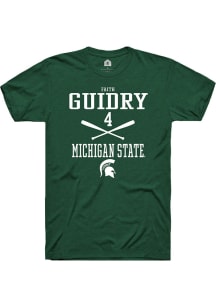 Faith Guidry  Michigan State Spartans Green Rally NIL Sport Icon Short Sleeve T Shirt