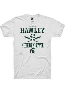 Hannah Hawley  Michigan State Spartans White Rally NIL Sport Icon Short Sleeve T Shirt