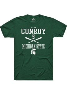 Payton Conroy  Michigan State Spartans Green Rally NIL Sport Icon Short Sleeve T Shirt