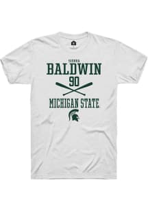 Sierra Baldwin  Michigan State Spartans White Rally NIL Sport Icon Short Sleeve T Shirt