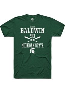 Sierra Baldwin  Michigan State Spartans Green Rally NIL Sport Icon Short Sleeve T Shirt