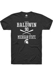 Sierra Baldwin  Michigan State Spartans Black Rally NIL Sport Icon Short Sleeve T Shirt