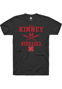Kaylin Kinney  Nebraska Cornhuskers Black Rally NIL Sport Icon Short Sleeve T Shirt