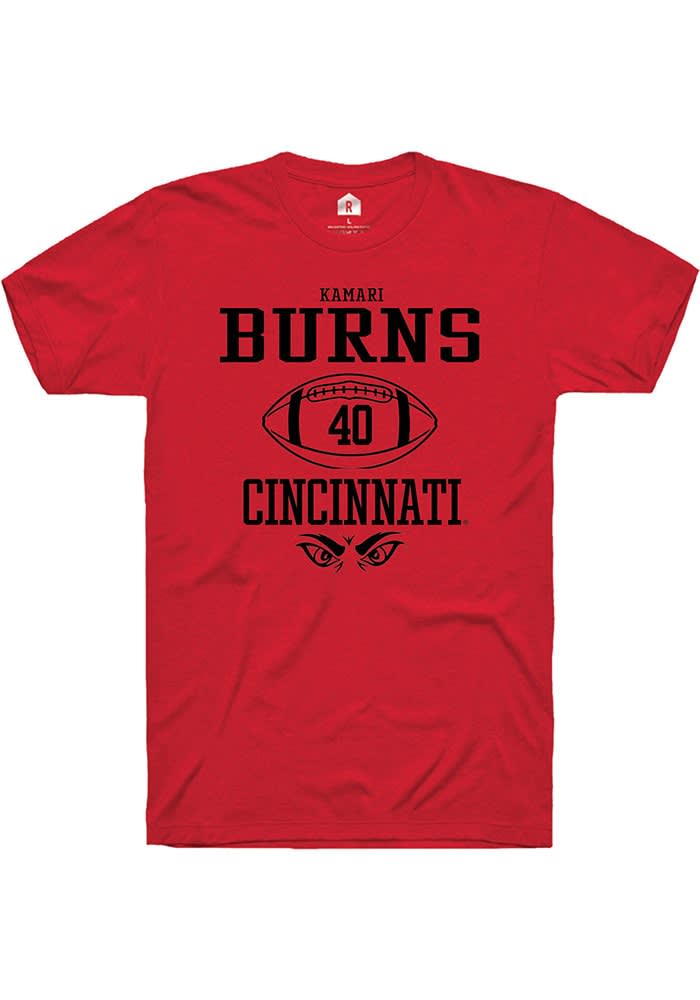 Kamari Burns Cincinnati Bearcats Red Rally NIL Sport Icon Short Sleeve T Shirt