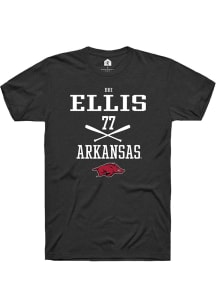 Bri Ellis  Arkansas Razorbacks Black Rally NIL Sport Icon Short Sleeve T Shirt