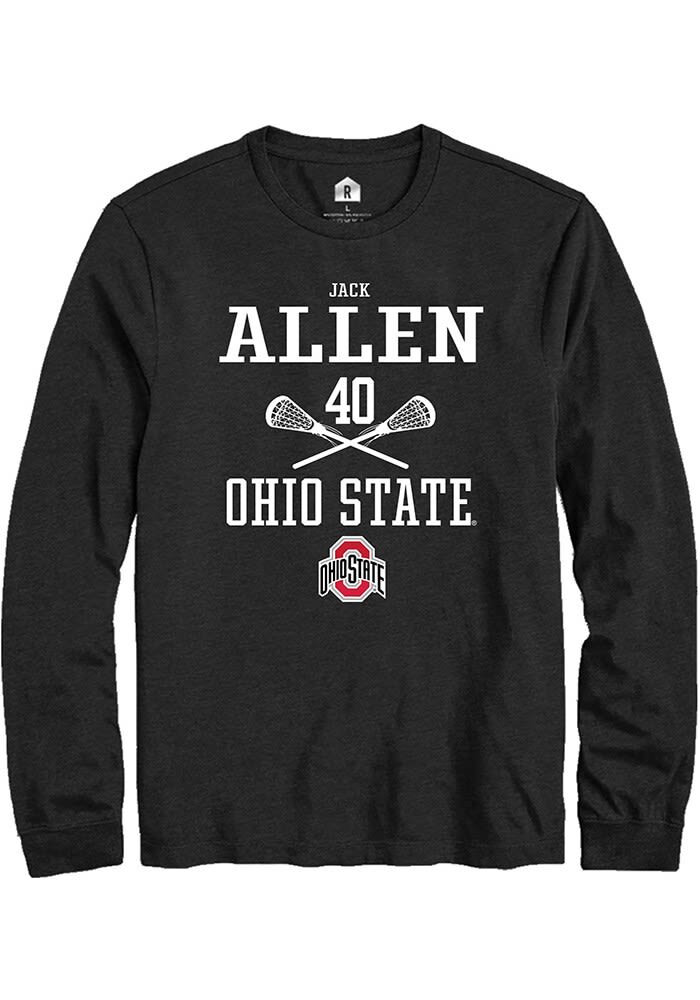 Jack Allen Ohio State Buckeyes Rally NIL Sport Icon Long Sleeve T Shirt