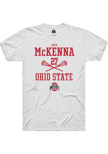 Jack McKenna  Ohio State Buckeyes White Rally NIL Sport Icon Short Sleeve T Shirt