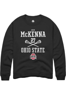 Jack McKenna  Rally Ohio State Buckeyes Mens Black NIL Sport Icon Long Sleeve Crew Sweatshirt