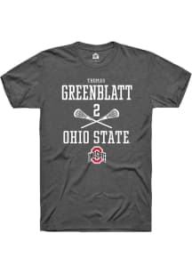 Thomas Greenblatt  Ohio State Buckeyes Grey Rally NIL Sport Icon Short Sleeve T Shirt