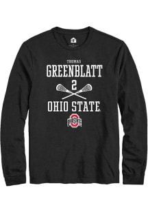 Thomas Greenblatt  Ohio State Buckeyes Black Rally NIL Sport Icon Long Sleeve T Shirt