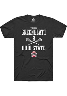 Thomas Greenblatt  Ohio State Buckeyes Black Rally NIL Sport Icon Short Sleeve T Shirt