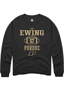 Tom Ewing Rally Mens Black Purdue Boilermakers NIL Sport Icon Crew Sweatshirt