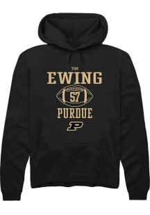 Tom Ewing Rally Mens Black Purdue Boilermakers NIL Sport Icon Hooded Sweatshirt