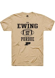 Tom Ewing Gold Purdue Boilermakers NIL Sport Icon Short Sleeve T Shirt