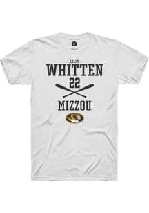 Lilly Whitten  Missouri Tigers White Rally NIL Sport Icon Short Sleeve T Shirt